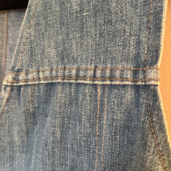 Vintage 60’s-70’s Levi's Blue Orange Tag Denim Vest Size S - Picture 13 of 16